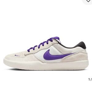 Nike Women's Sneakers in Cream and Purple